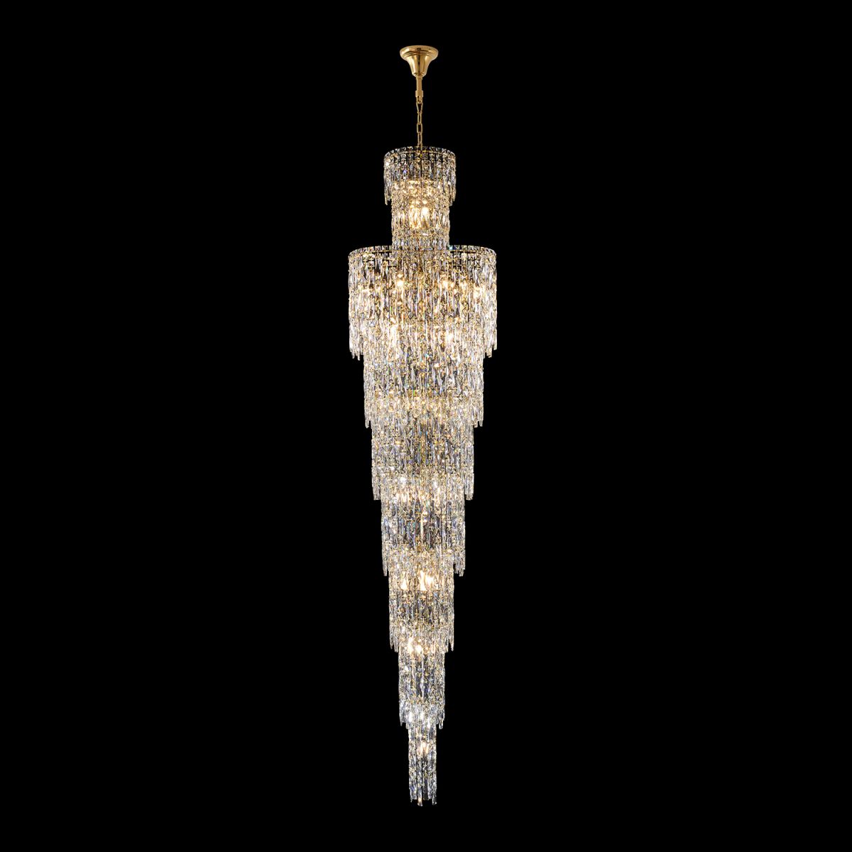 Каскадная люстра Crystal Lux ABRIL SP28 GOLD в Санкт-Петербурге
