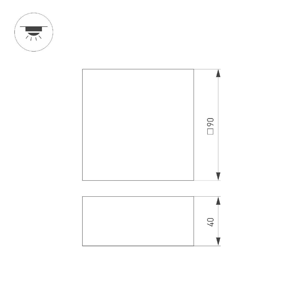 Встраиваемый светильник Arlight DL-GRIGLIATO-S90x90-12W Day4000 (BK, 90 deg, 230V) 038336(1) в Санкт-Петербурге