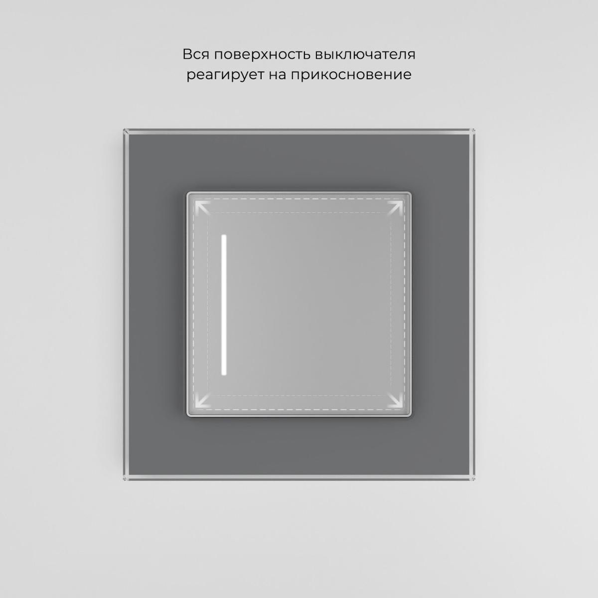 Умный сенсорный выключатель одноклавишный Werkel 4690389197901 W4513006 a064143 в Санкт-Петербурге
