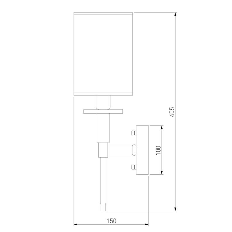 Бра Eurosvet Brielle 60132/1 хром в Санкт-Петербурге