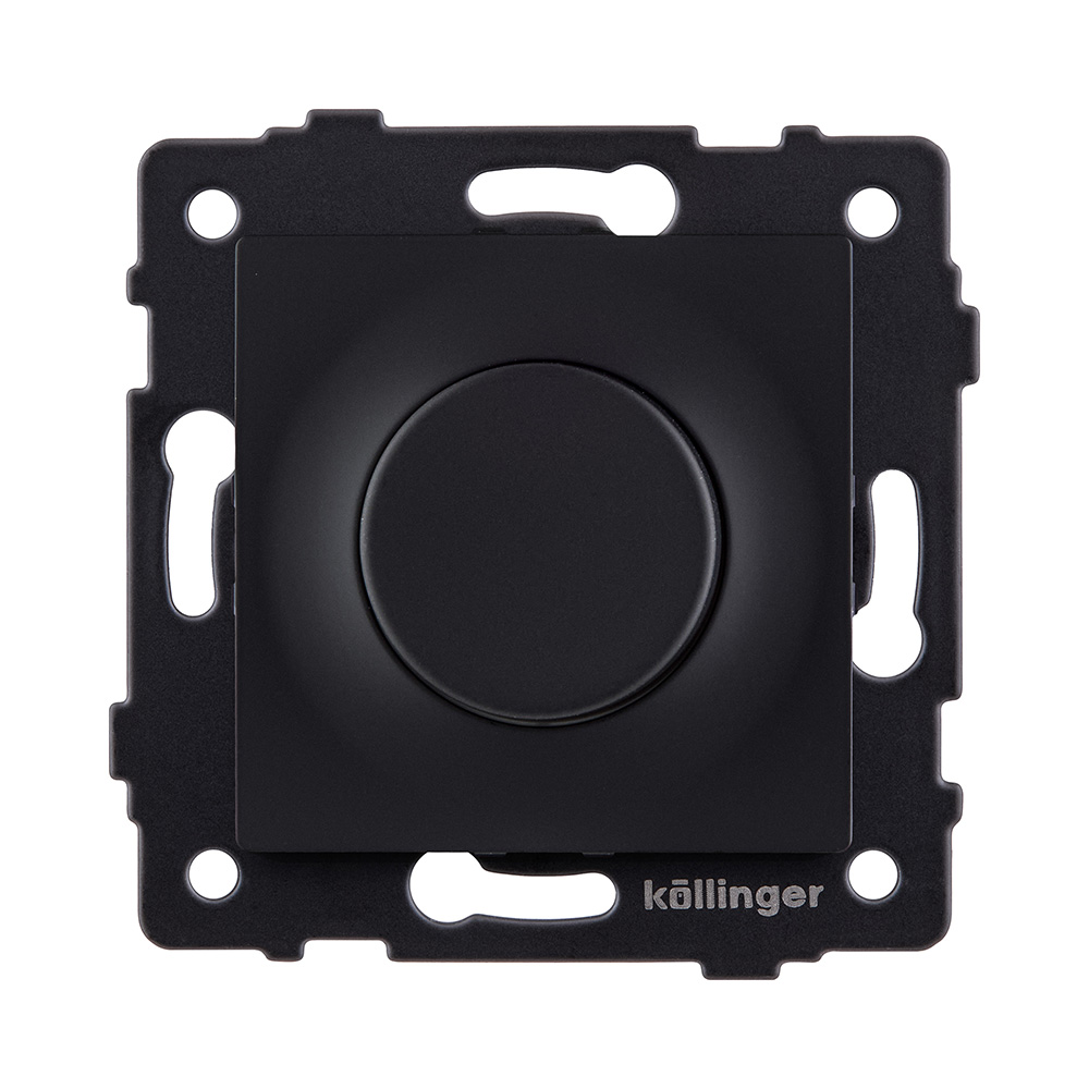Светорегулятор для светодиодных ламп, проходной, 500W, черный матовый Kollinger REA-048BM для Aspekt, Eleganz, Reflex в #REGION_NAME_DECLINE_PP#