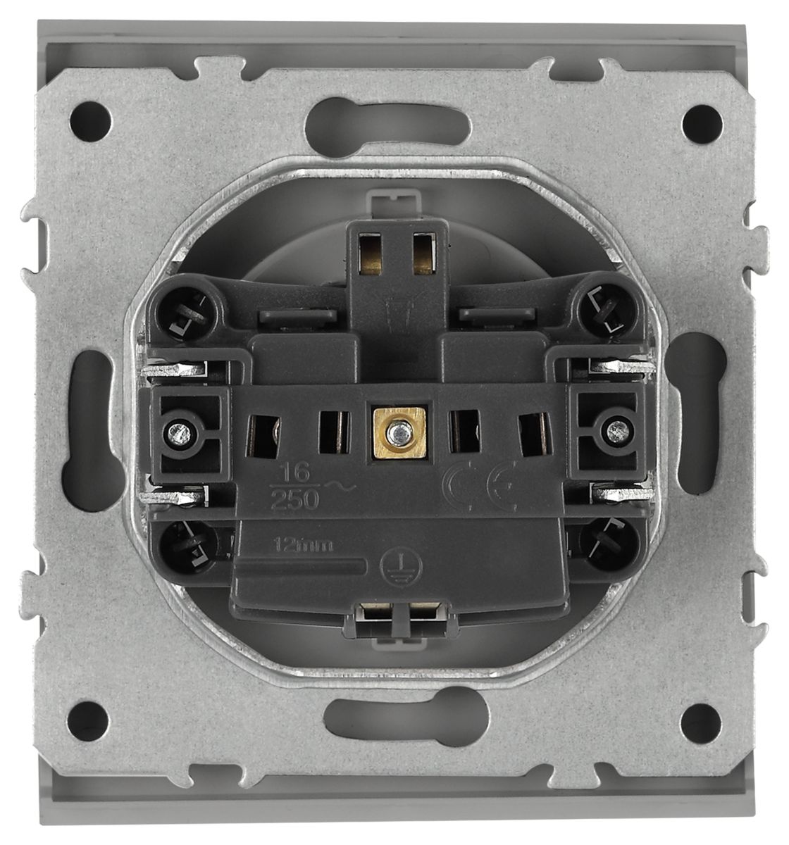 Розетка Эра Arktik 16-2103-03 с заземлением 2P+E Schuko со шторками с крышкой 16А-250В алюминий Б0070436 в Санкт-Петербурге
