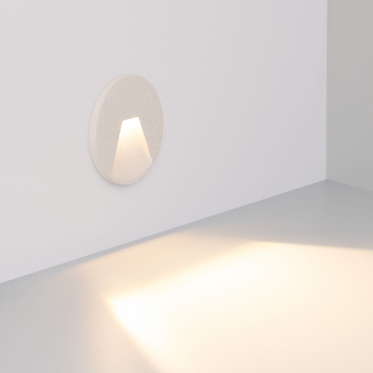 Светильник для ступеней Arlight LT-TIE-R120-3W Warm3000 (WH, 75x30 deg, 230V) (IP65 Бетон) 050869 в Санкт-Петербурге