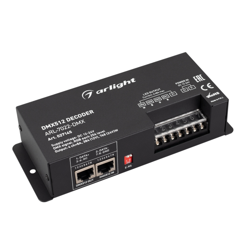 Декодер Arlight ARL-7022-DMX (12-24V, 4x8A, DMX512, XLR3) 027145 в Санкт-Петербурге