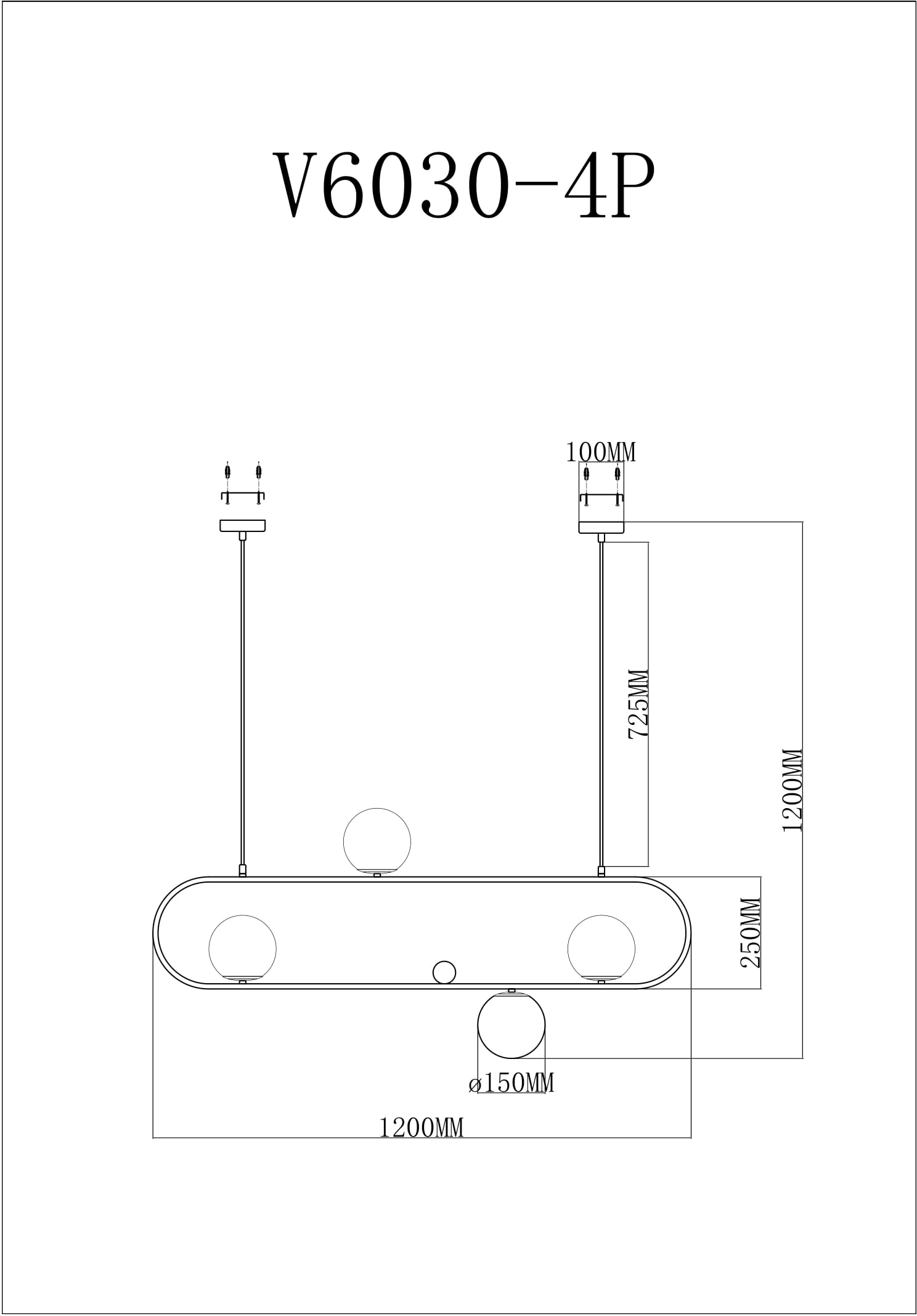 Подвесная люстра Moderli Miya V6030-4P в Санкт-Петербурге