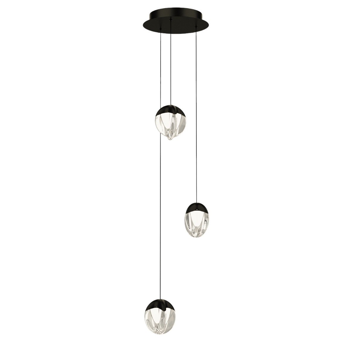 Подвесной светильник Delight Collection MD24001033-3A black/clear в Санкт-Петербурге