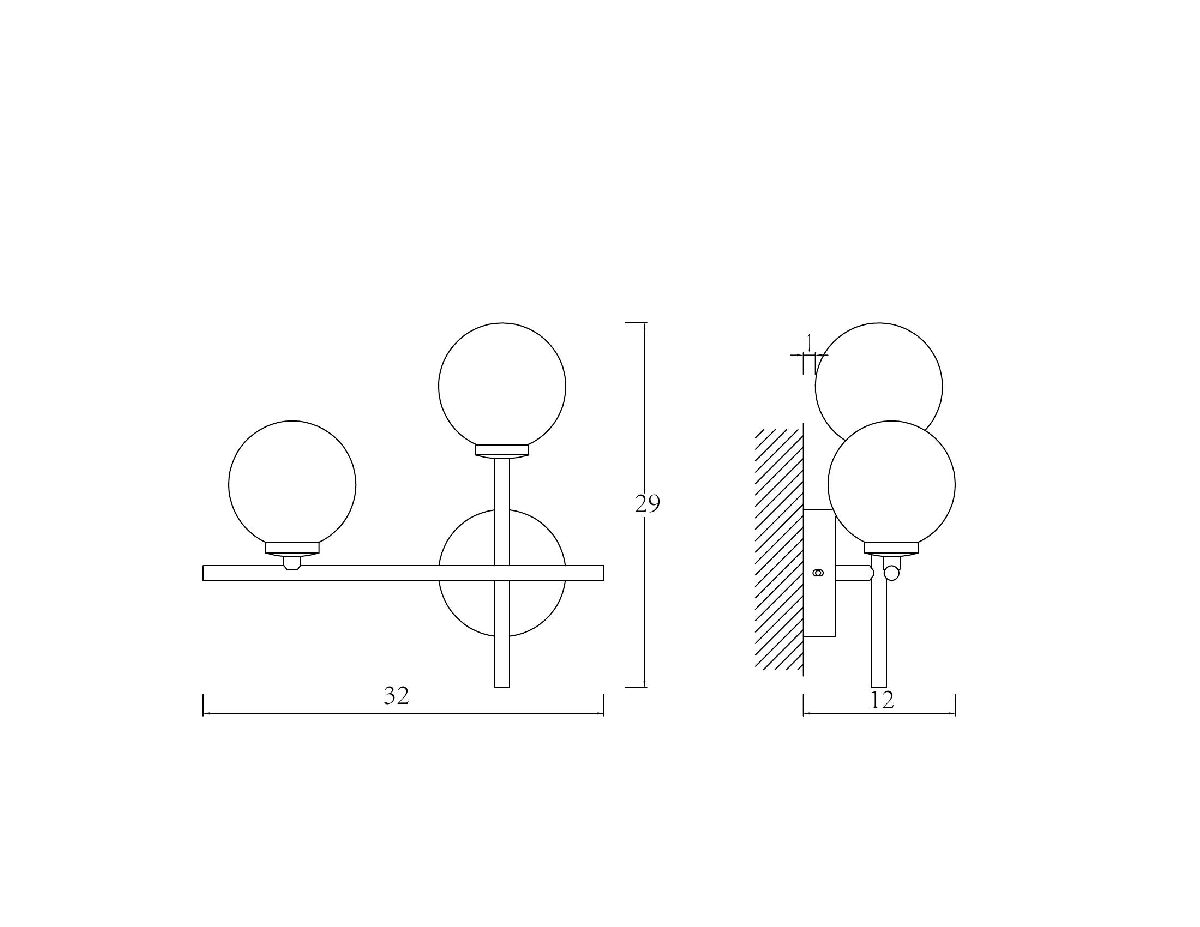 Бра Arte Lamp Bolla-piccolo A3989AP-2AB в Санкт-Петербурге