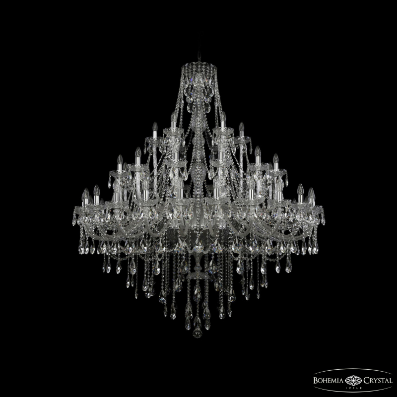 Подвесная люстра Bohemia Ivele Crystal 1415/24+12+6/530 Ni в Санкт-Петербурге