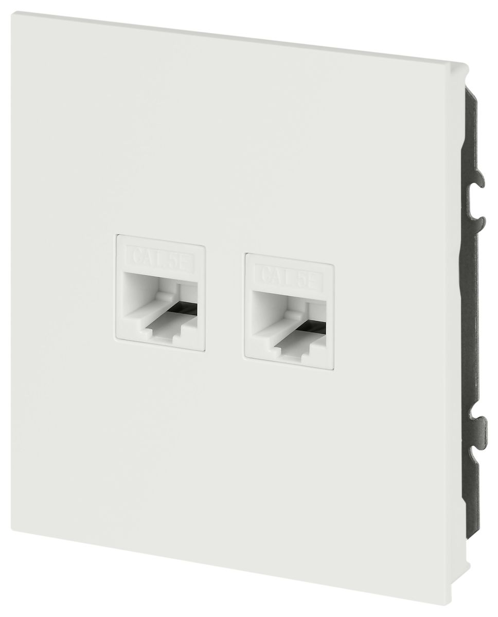 Розетка Эра Arktik 16-3108-08 информационная двойная 2XRJ45 белый матовый Б0070491 в Санкт-Петербурге