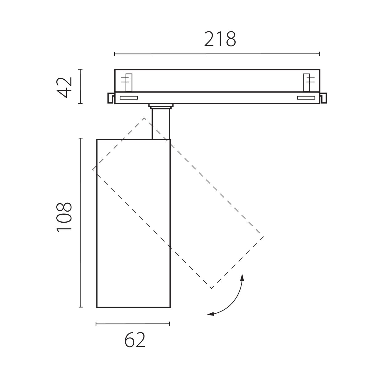 Трековый трехфазный светильник Quattro LED с управлением DALI Lightstar Alta Base A5146DALI в Санкт-Петербурге
