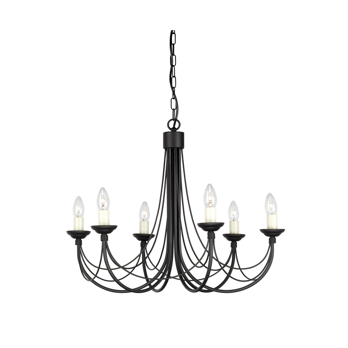 Подвесная люстра Elstead Lighting Carisbrooke CB6-BLACK в Санкт-Петербурге