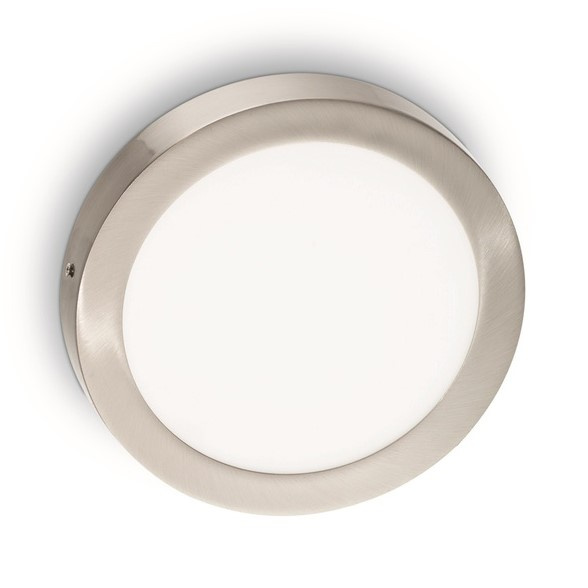 Настенно-потолочный светодиодный светильник Ideal Lux Universal 24W Round Nickel 141480 в Санкт-Петербурге