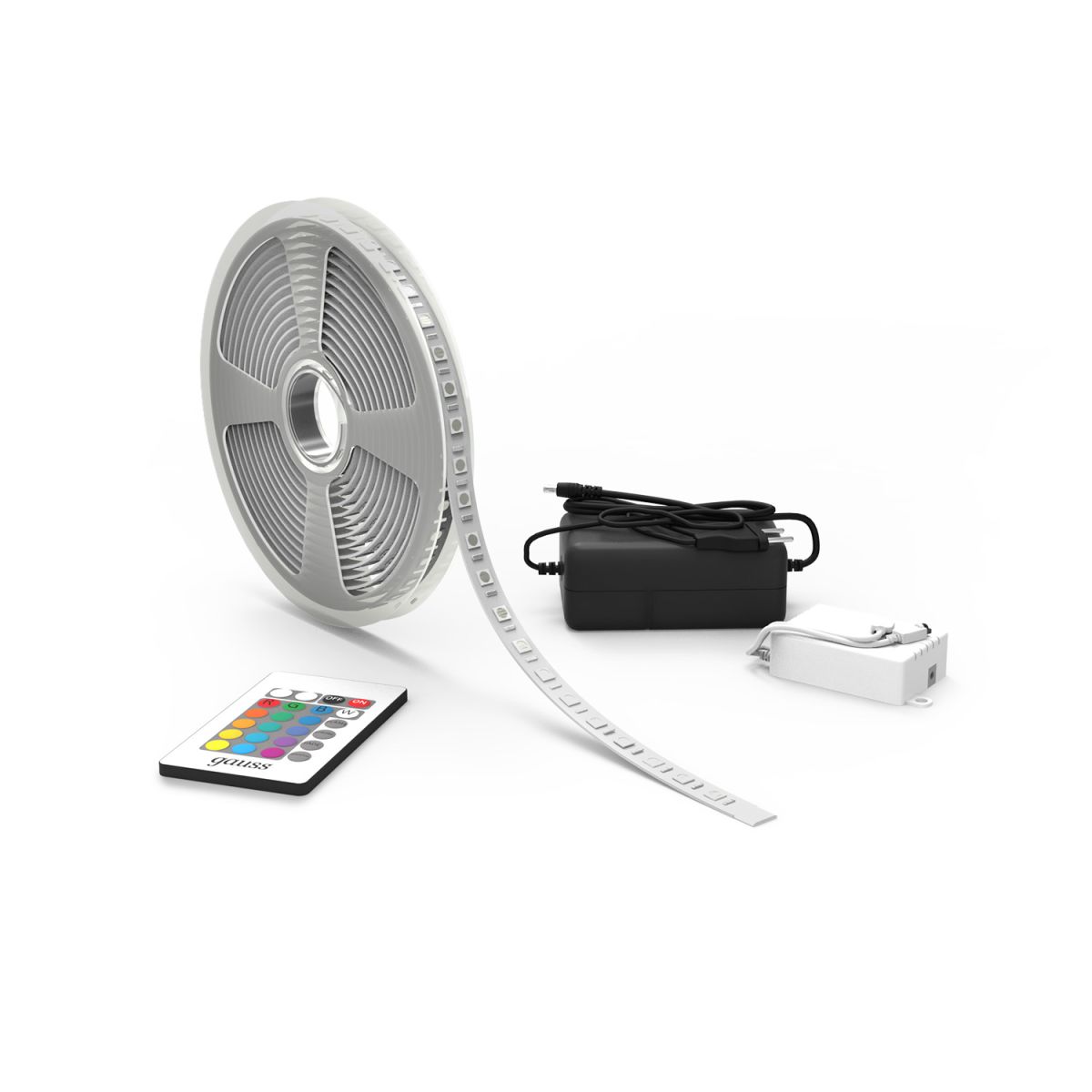 Светодиодная лента Gauss Basic 12В 5050 10Вт/м RGB 3м IP20 BT041 в Санкт-Петербурге
