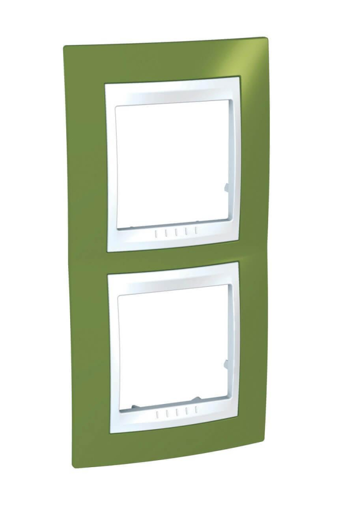 Рамка 2-постовая вертикальная Schneider Electric Unica Хамелеон MGU6.004V.866 в Санкт-Петербурге