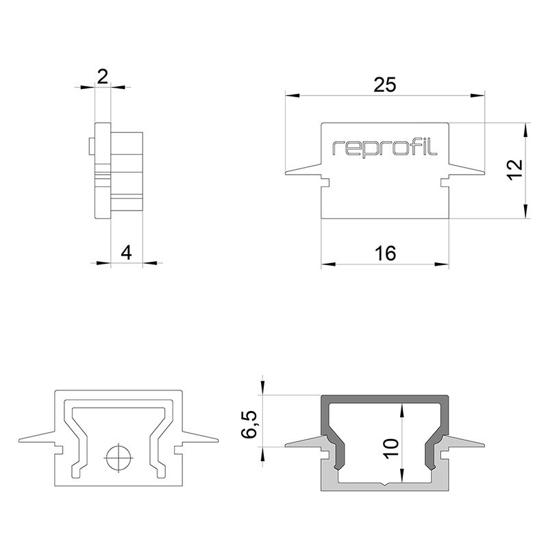 Торцевая заглушка (2 шт.) Deko-Light H-ET-01-10 979041 в Санкт-Петербурге