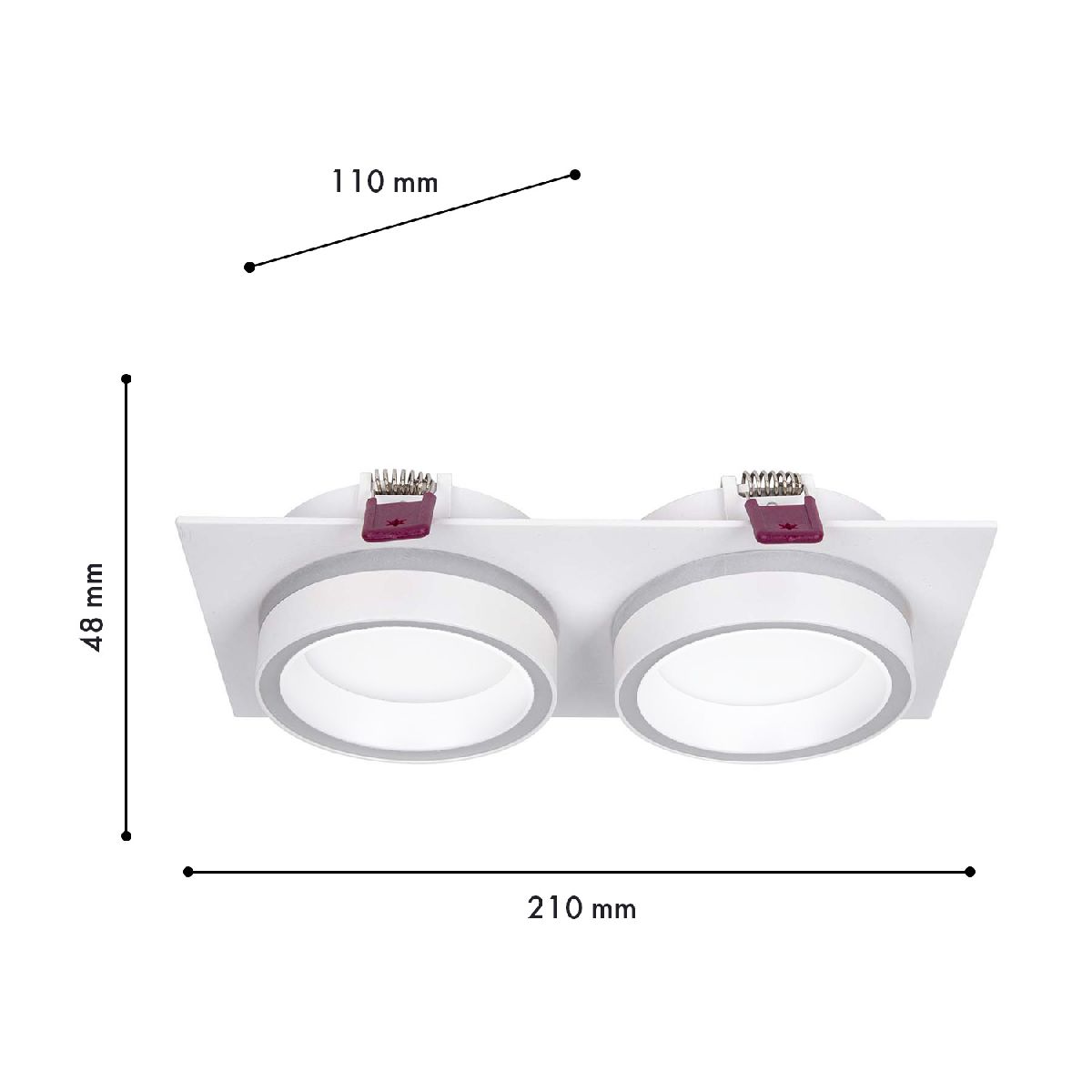 Встраиваемый светильник Favourite Vasto 4650-2C в #REGION_NAME_DECLINE_PP#