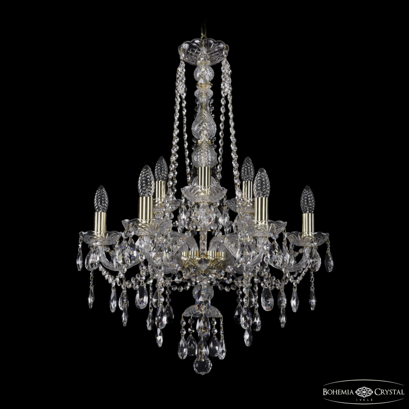 Подвесная люстра Bohemia Ivele Crystal 1415/6+3/200/h-77 G в Санкт-Петербурге