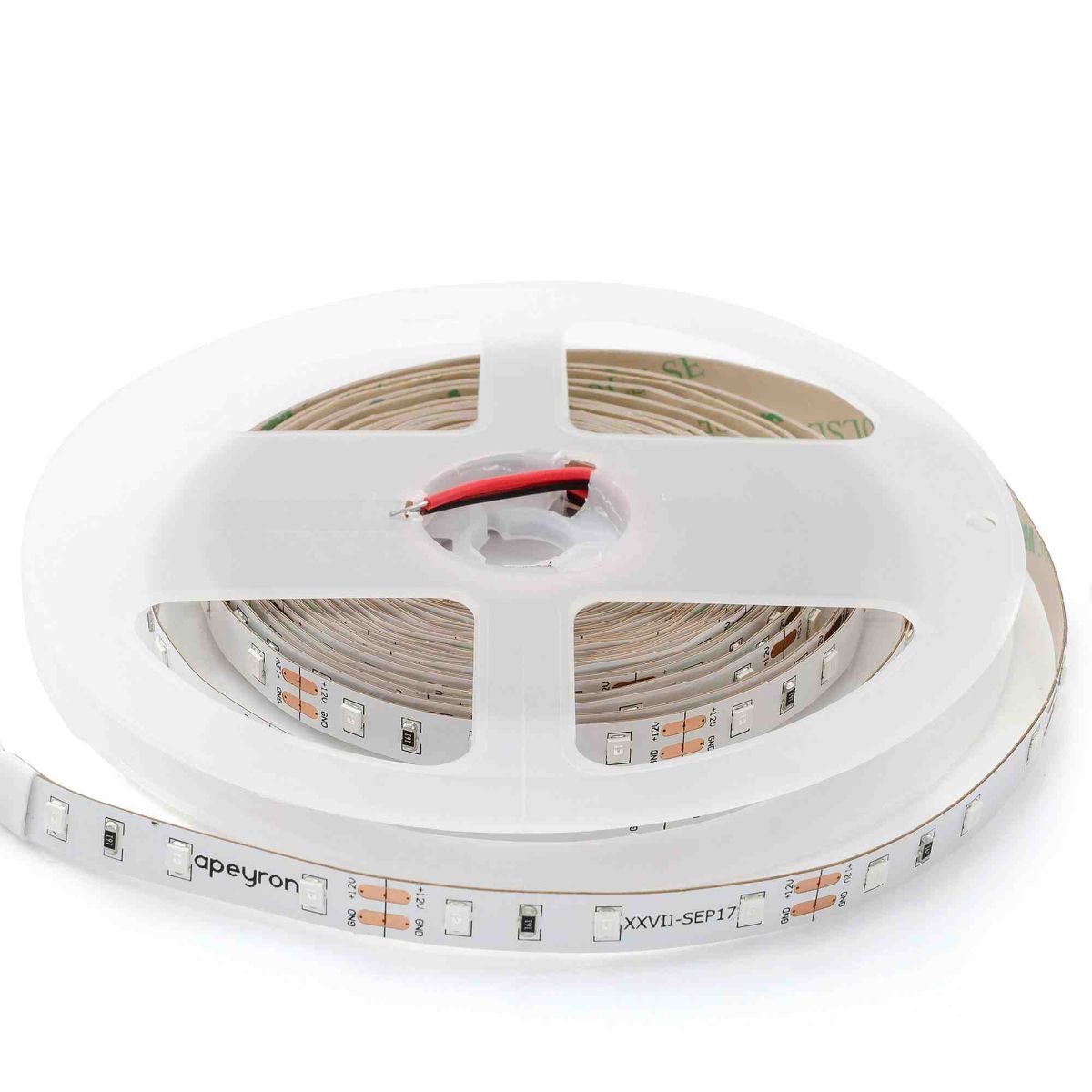 Светодиодная лента Apeyron 12В, 4,8Вт/м, smd3528, 60д/м, IP20 5м Красный 00-435 в Санкт-Петербурге