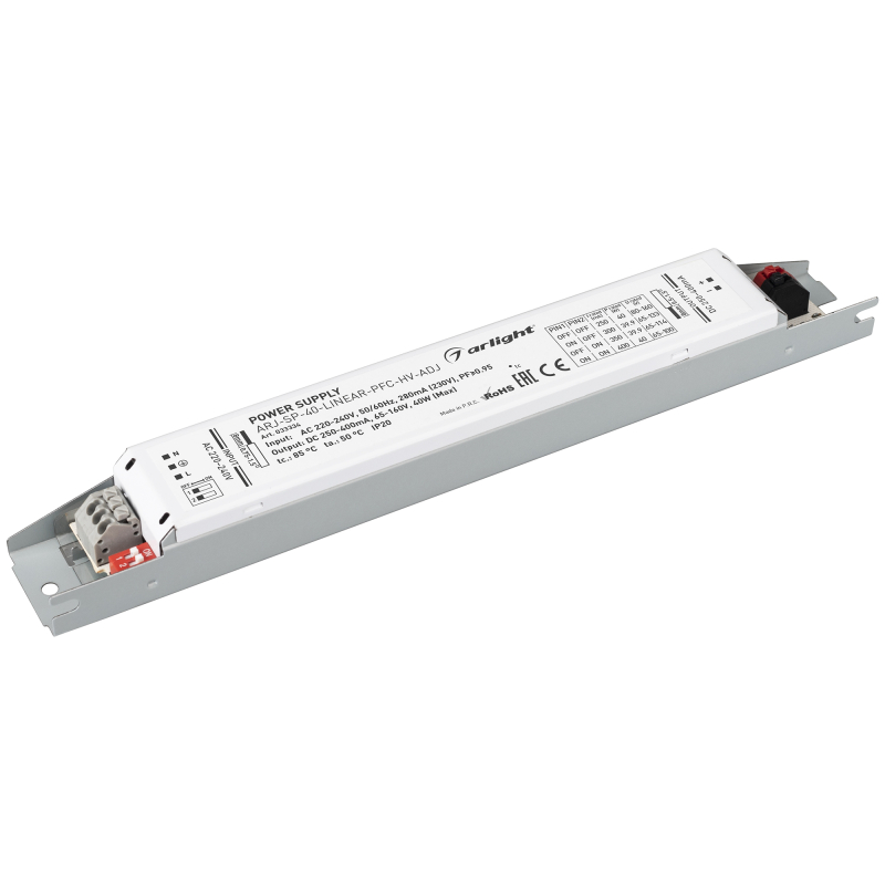 Блок питания Arlight ARJ-SP-40-Linear-PFC-HV-ADJ (40W, 250-400mA) 033334 в Санкт-Петербурге
