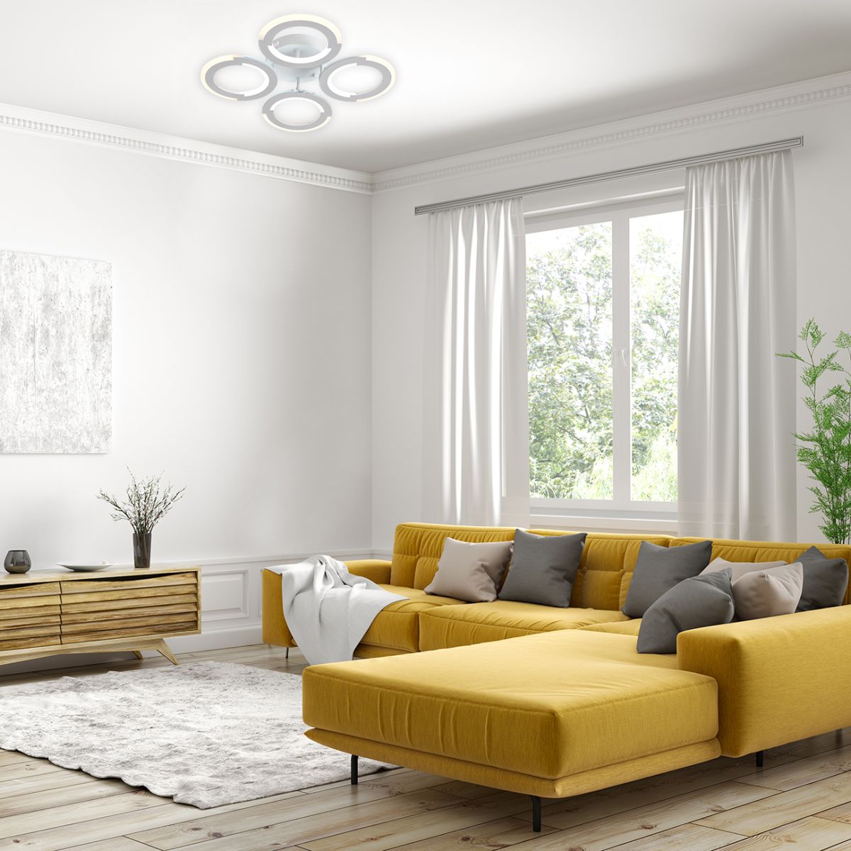 Потолочный светильник Escada 10275/4 LED 57W White в #REGION_NAME_DECLINE_PP#