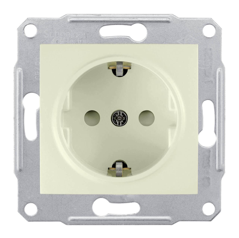 Розетка Schneider Electric Sedna с/з со шторками 16A 250V SDN3000147 в Санкт-Петербурге