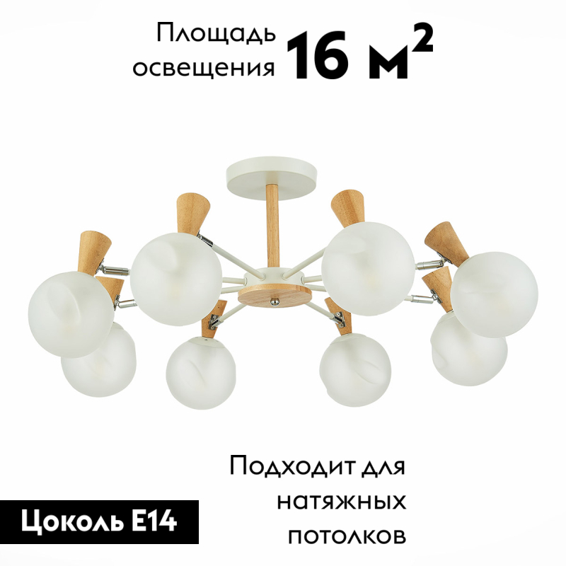 Потолочная люстра Evoluce Catania SLE220702-08 в Санкт-Петербурге