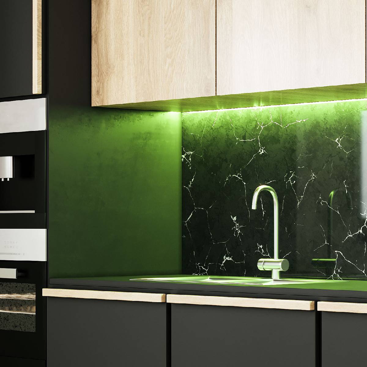 Светодиодная влагозащищенная лента Gauss 4,8W/m 60LED/m 2835SMD зеленый 5M 311000605 в Санкт-Петербурге