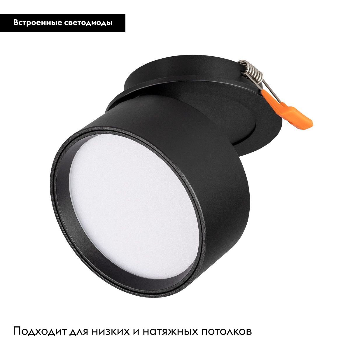 Встраиваемый спот Arlight LGD-POT-BUILT-R85-12W Day4000 (BK, 100 deg, 230V) 045783 в Санкт-Петербурге