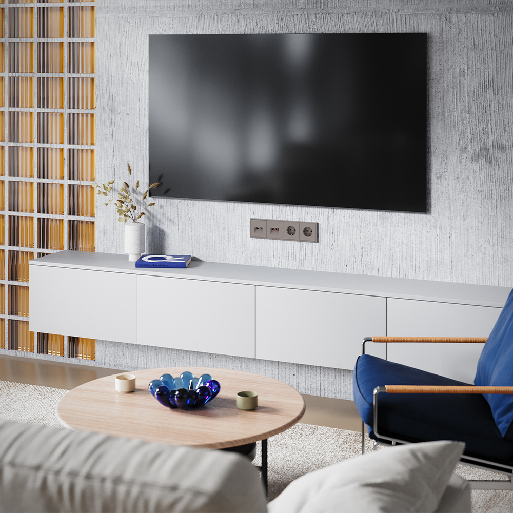 Накладка для розетки TV+RJ45 кат. 6 Voltum S70 (капучино) VLS002714 в #REGION_NAME_DECLINE_PP#