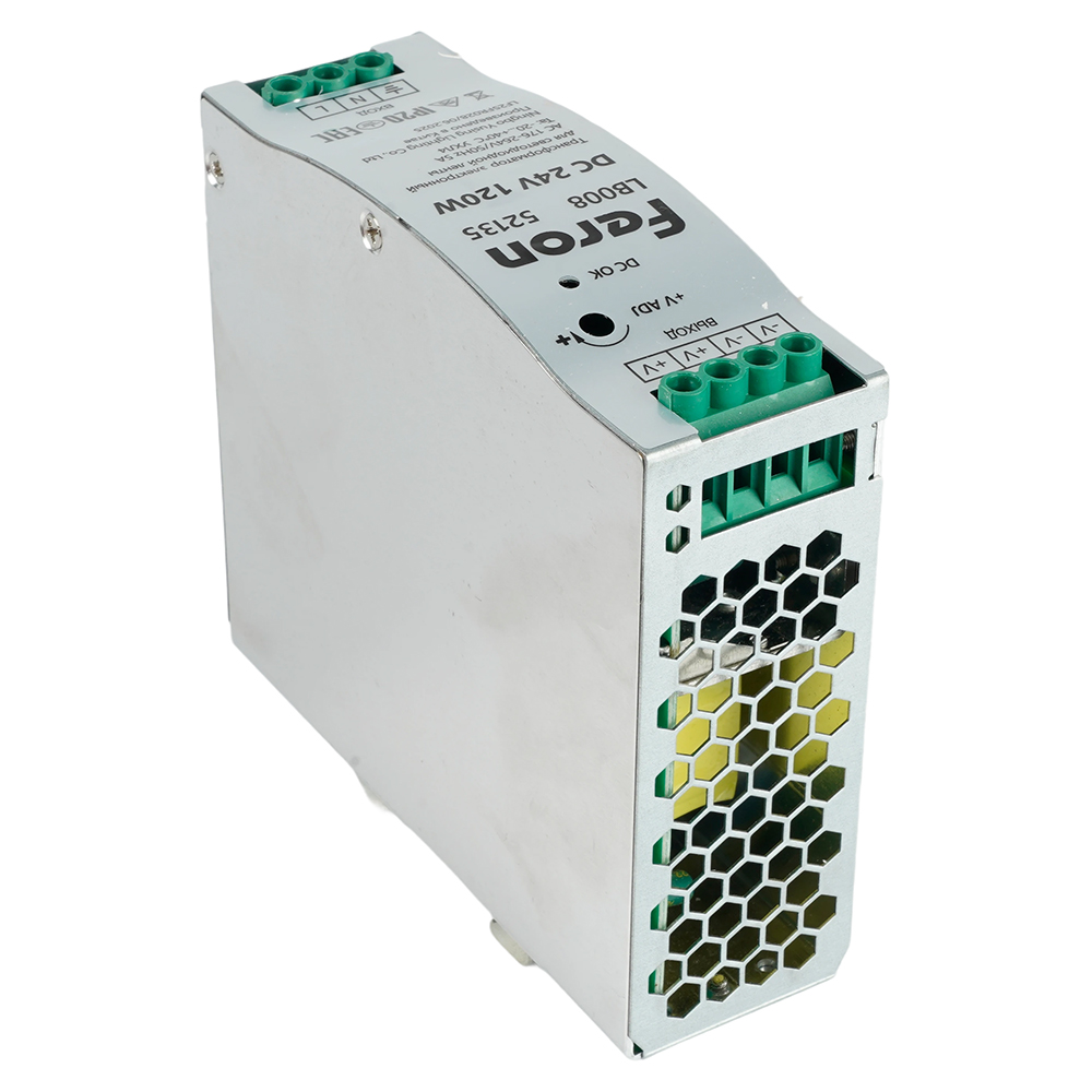 Трансформатор электронный на DIN-рейку Feron LB008 120W 24V IP20 52135 в Санкт-Петербурге