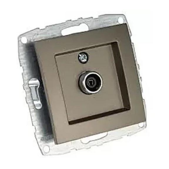 Розетка TV концевая с экраном Mono Electric Despina-Larissa бронза 500-002305-138 в Санкт-Петербурге