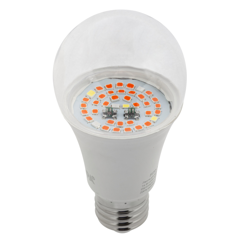 Фитолампа для растений светодиодная ЭРА E27 14W 1300K FITO-14W-RB-E27 Б0050602 в Санкт-Петербурге