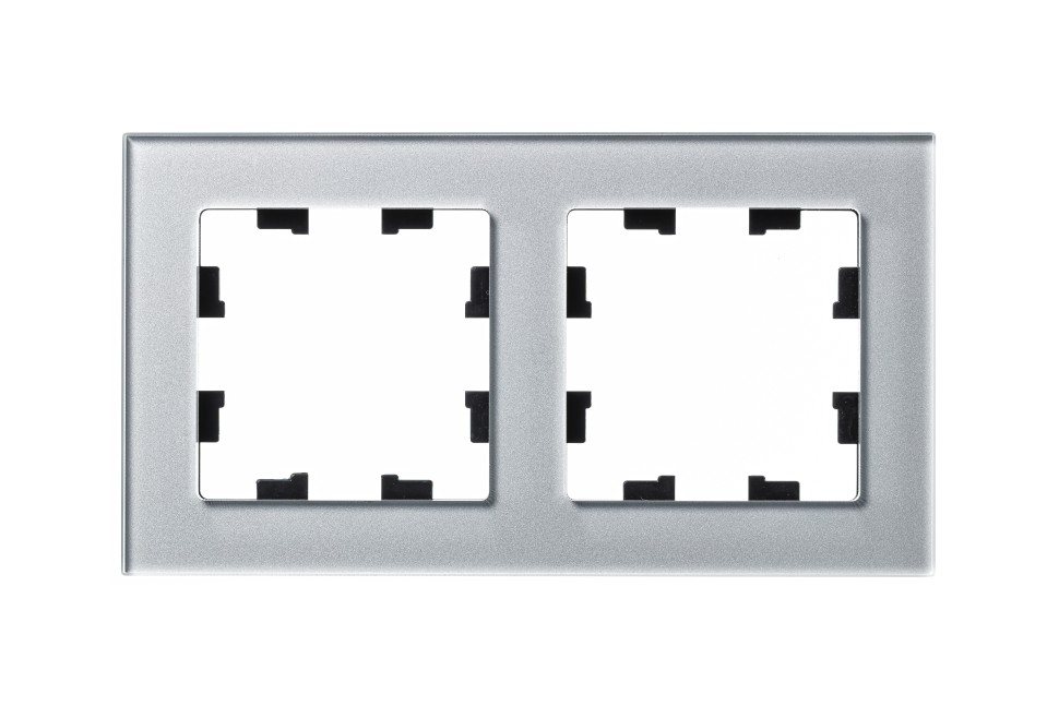 Рамка 2-ая Systeme Electric AtlasDesign Nature Стекло алюминий ATN320302 в Санкт-Петербурге