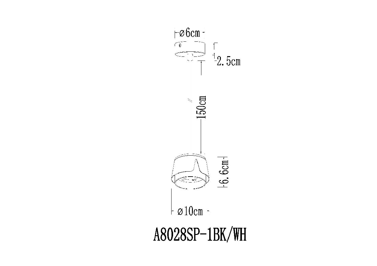 Подвесной светильник Arte Lamp Amaks A8028SP-1WH в Санкт-Петербурге