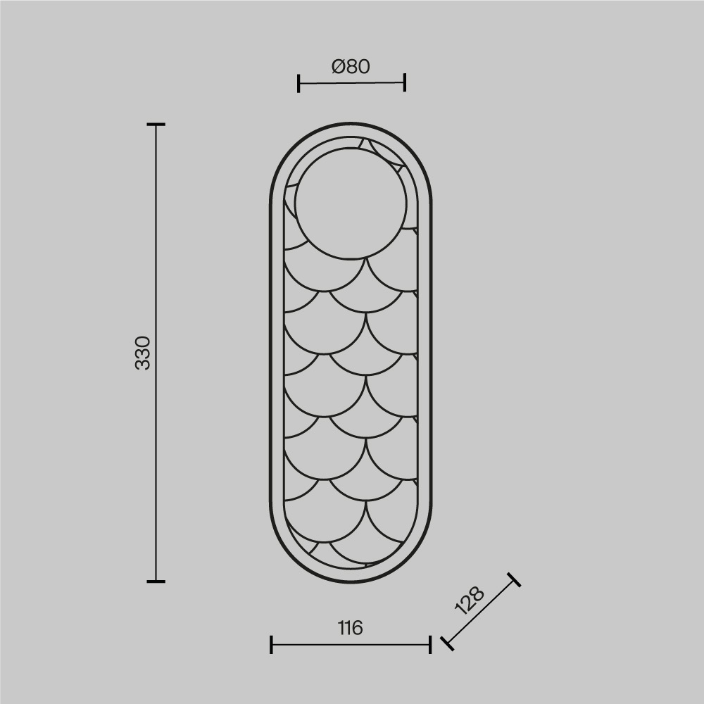 Настенный светильник Maytoni Perlamour MOD473WL-L20BSK в Санкт-Петербурге
