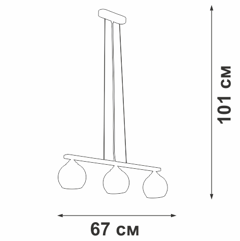 Подвесной светильник Vitaluce V3107-1/3S в Санкт-Петербурге