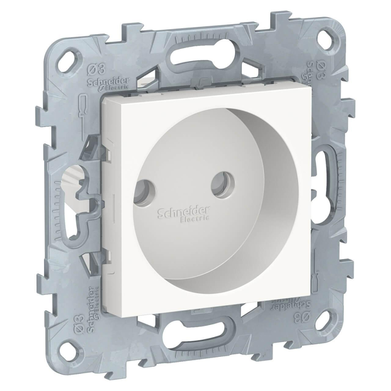 Розетка Schneider Electric Unica New б/з со шторками 16A 250V NU503318 в Санкт-Петербурге