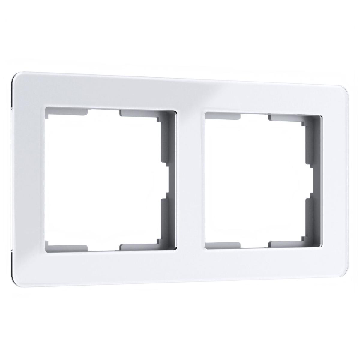 Рамка на 2 поста Werkel Acrylic белый 4690389184840 W0022701 в Санкт-Петербурге