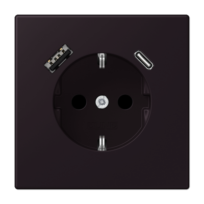 Розетка 2K+З USB Typ AC Jung LC1520-15CA248 в Санкт-Петербурге