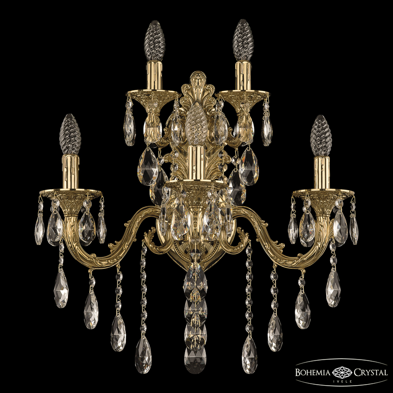 Бра Bohemia Ivele Crystal Florence 7101B15/3+2/210 B G в Санкт-Петербурге