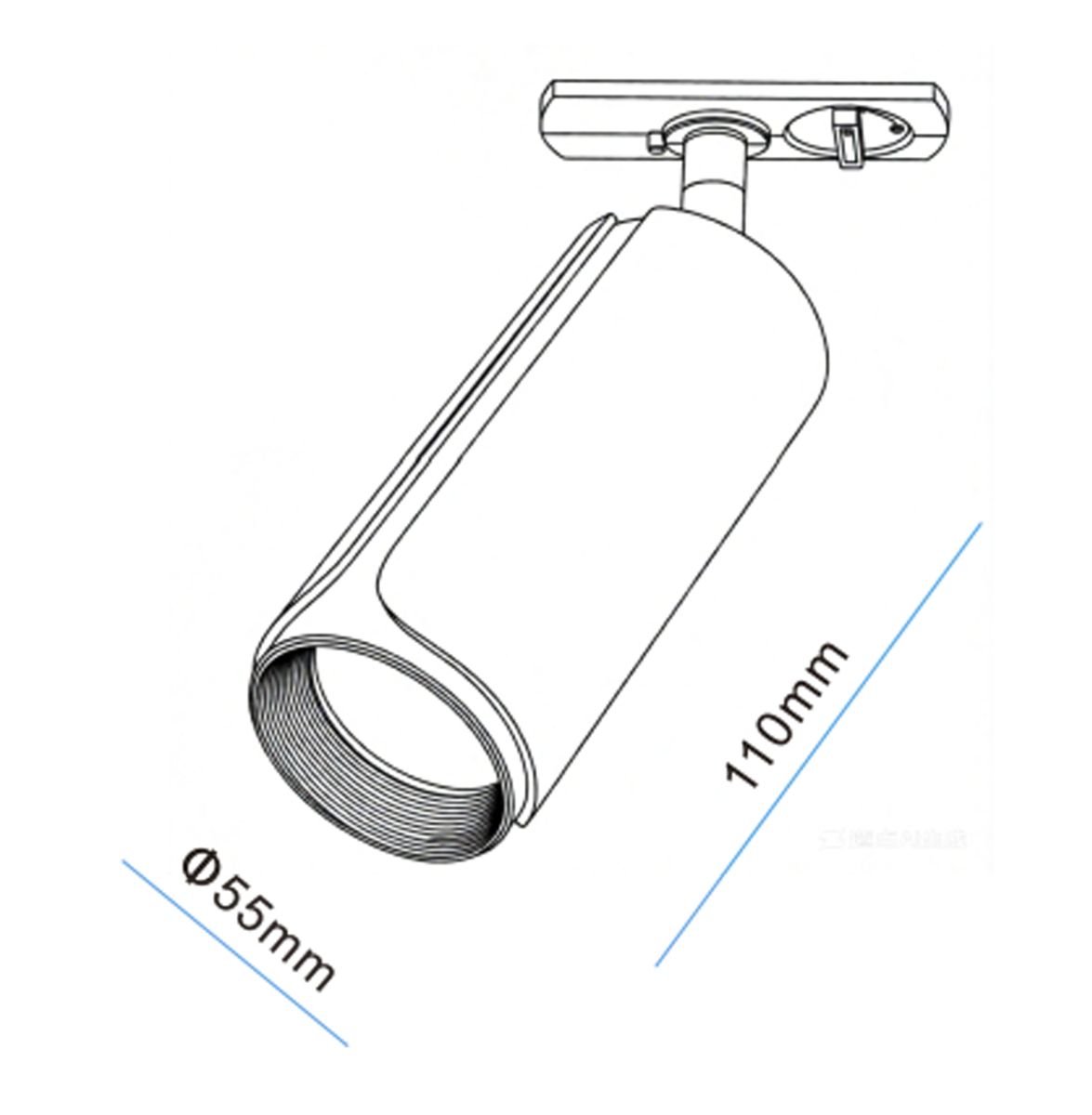 Трековый однофазный светильник IMEX IL.0010.0025-BWH в Санкт-Петербурге