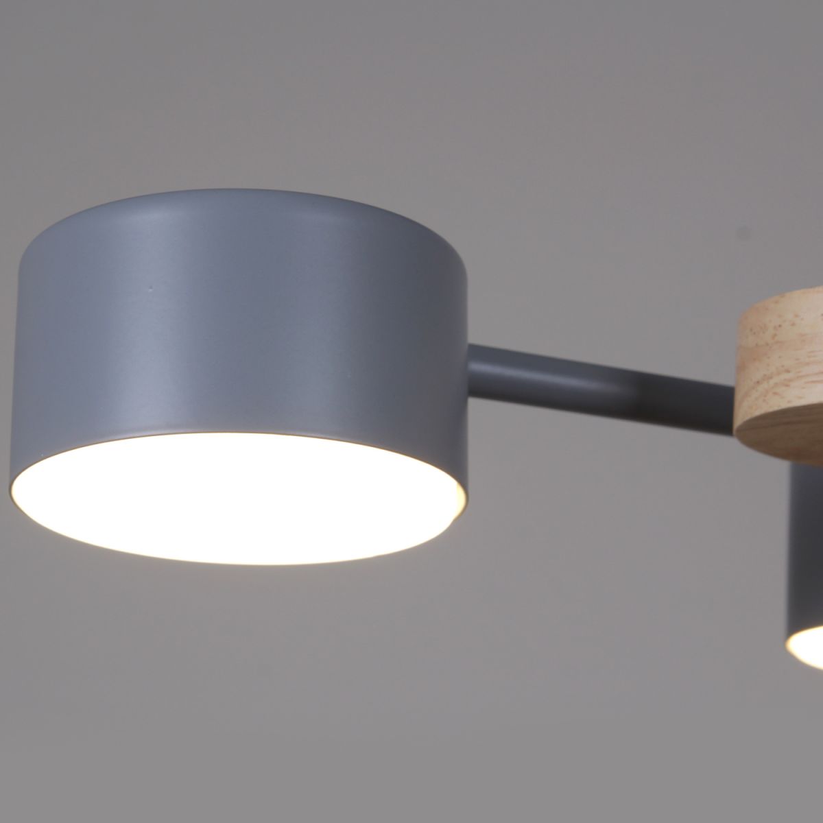 Потолочная люстра Reluce 03758-0.3-10 GREY+WOOD GX53 в Санкт-Петербурге