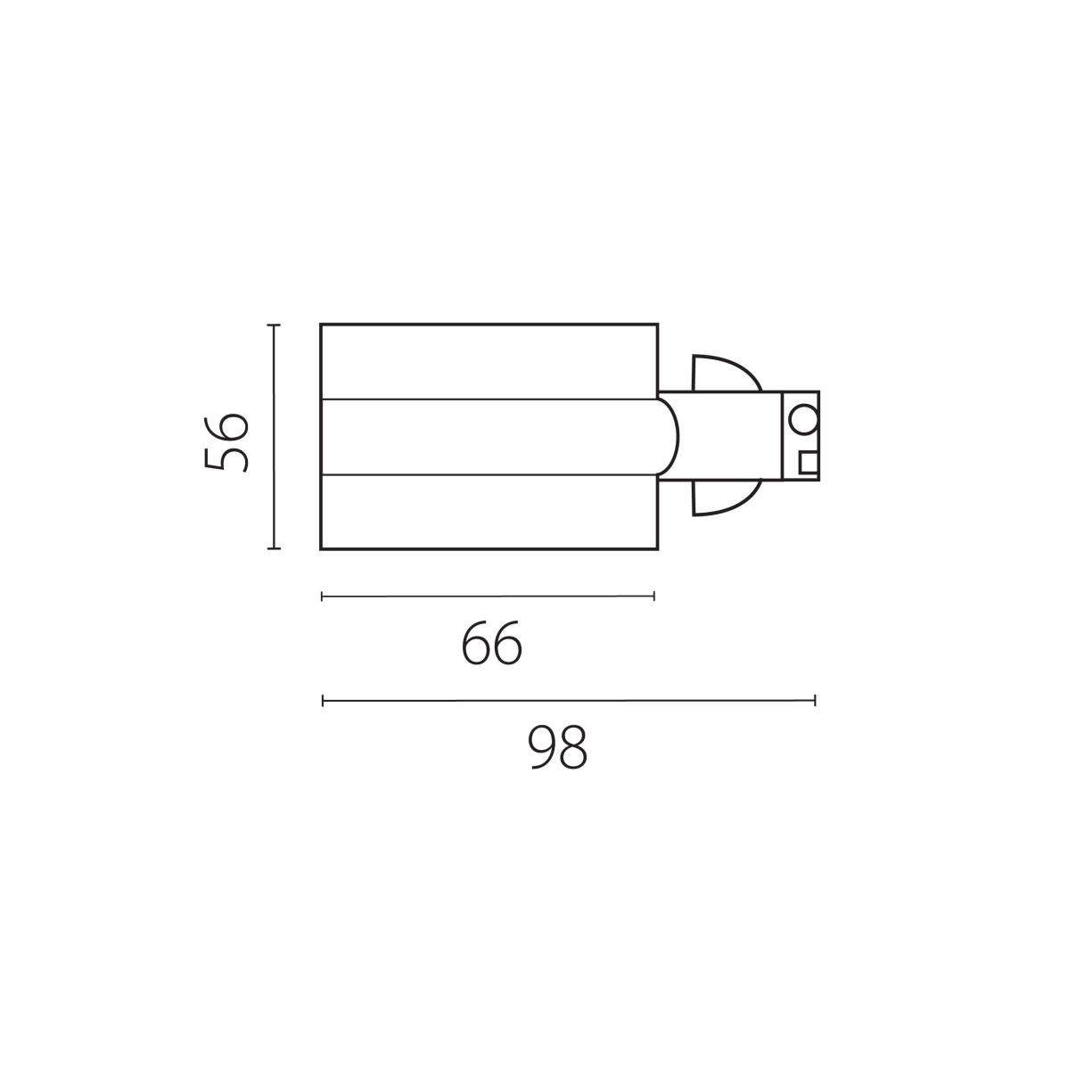 Питание боковое встраиваемое к треку 5030xx-R Lightstar Quattro 503117-RPS в Санкт-Петербурге