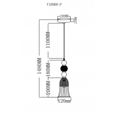 Подвесной светильник Moderli Glassy V10907-P в #REGION_NAME_DECLINE_PP#