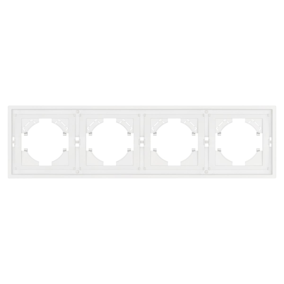 Рамка пластиковая на 4 поста Arlight FRM-TENDO-SFPL-4-WH 054656 в Санкт-Петербурге