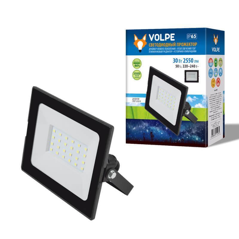 Прожектор светодиодный Volpe ULF-Q513 30W/DW IP65 220-240В Black UL-00003984 в Санкт-Петербурге