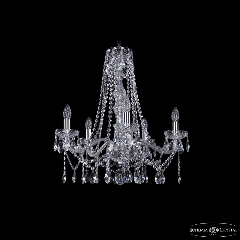 Подвесная люстра Bohemia Ivele Crystal 1413/5/200/h-60 Ni в Санкт-Петербурге