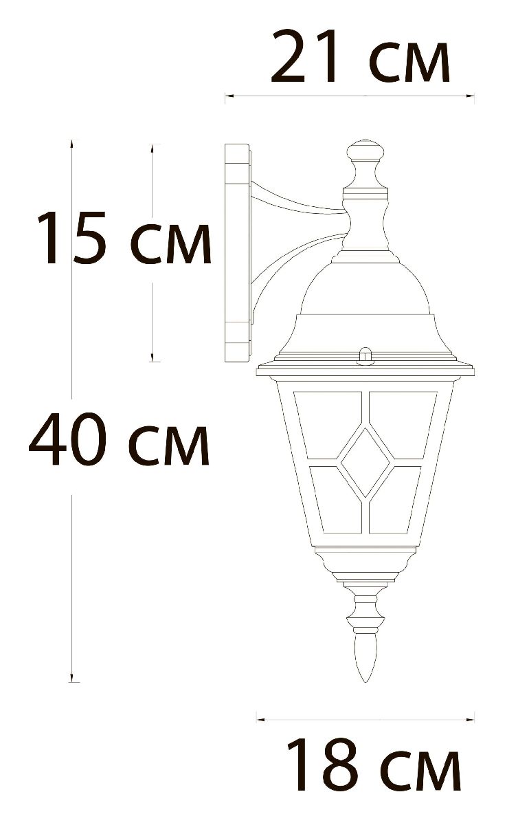 Уличный настенный светильник Arte Lamp Madrid A1542AL-1BN в Санкт-Петербурге