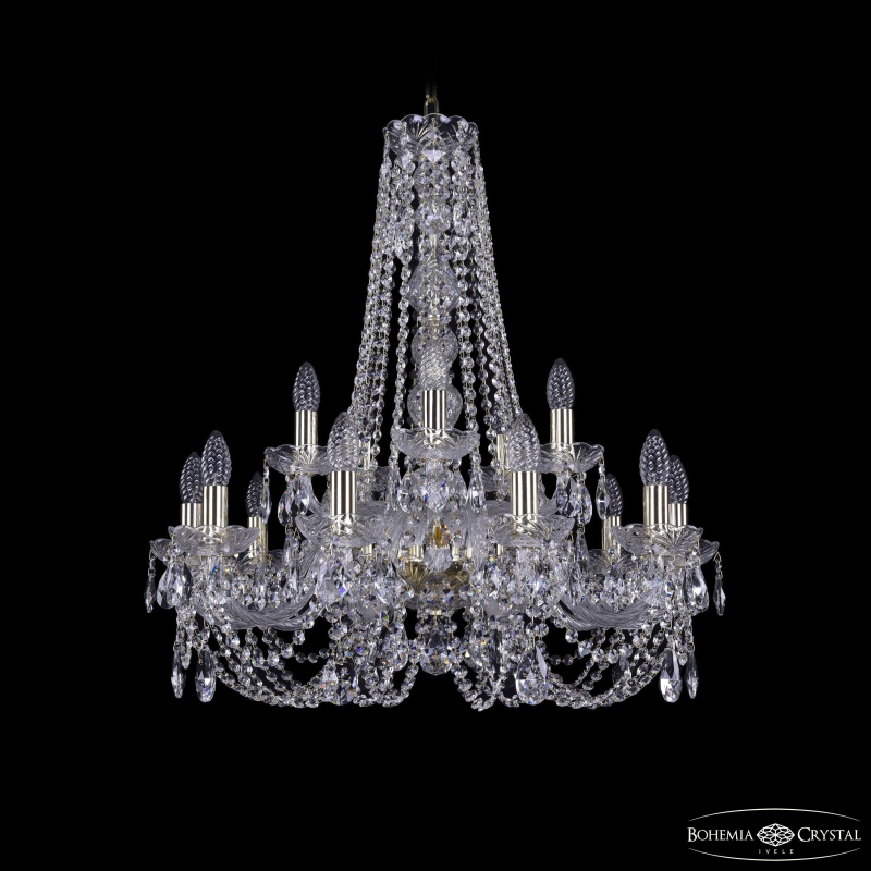 Подвесная люстра Bohemia Ivele Crystal 1406/10+5/240/h-75 G в Санкт-Петербурге