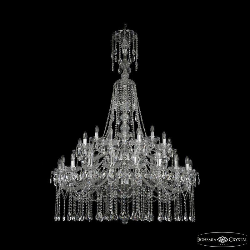 Подвесная люстра Bohemia Ivele Crystal 1413/20+10+5/400/XL-164/2d Ni в Санкт-Петербурге